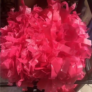 Hot pink Pom Poms